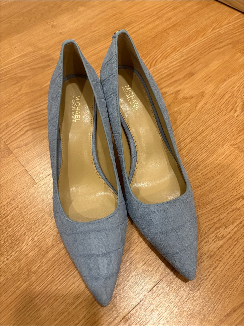 Michael Kors Powder Blue Pointed Toe Pumps